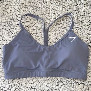 Gymshark Training V-neck Sports Bra Steel Blue